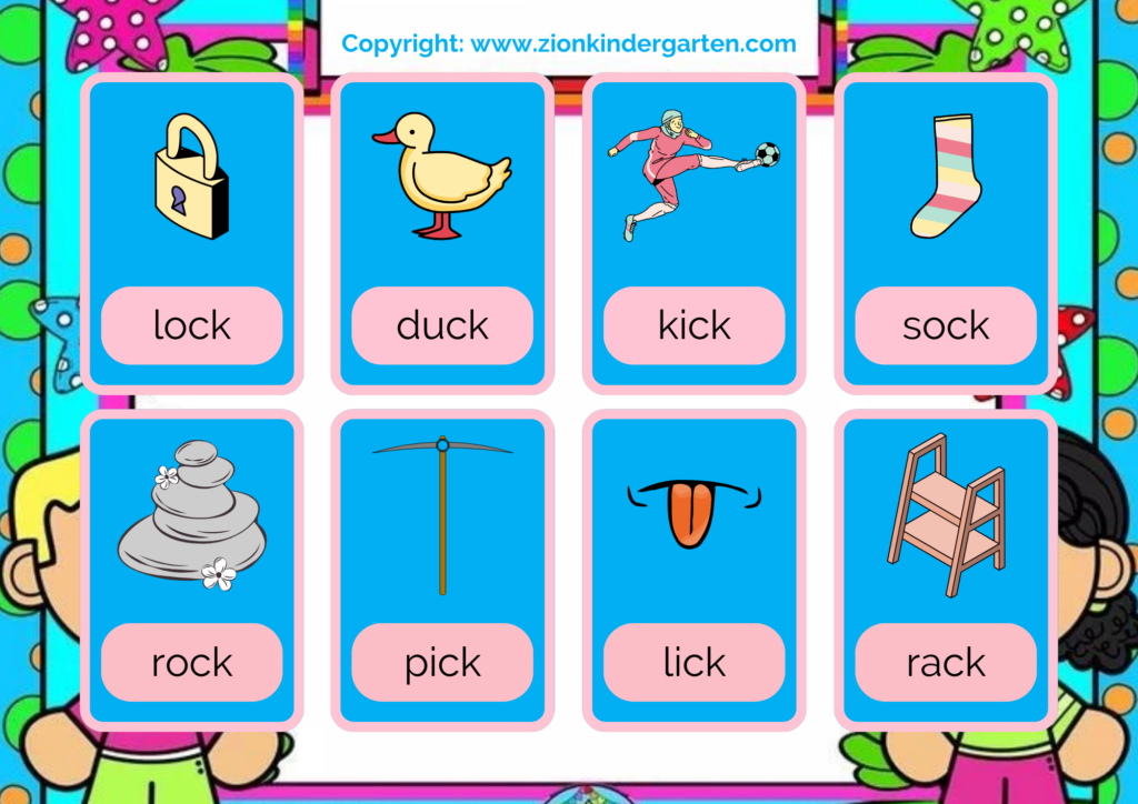 Digraph Words Flashcards